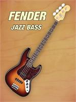 Fender Jazz Bass As Framed Poster