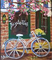 French Bike Shoppe As Framed Poster