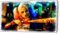 Margot Robbie Playing Harley Quinn - Gallery Wrap