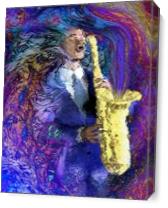 The Sax Player As Canvas