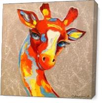 A Giraffe As Canvas