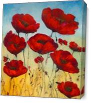 Big Poppies As Canvas