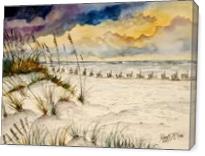 Destin Beach Painting Art Print - Gallery Wrap