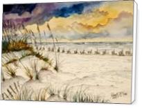 Destin Beach Painting Art Print - Standard Wrap