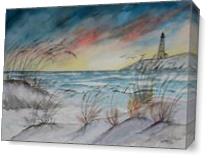Lighthouse Beach As Canvas