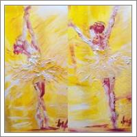 Ballerina In Yellow I & II - No-Wrap