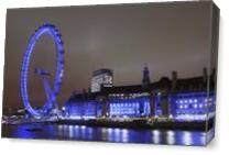 London Eye Blue As Canvas