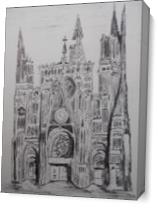 Rouen Cathedral As Canvas