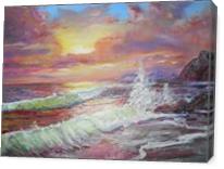 Sunset Waves - Gallery Wrap