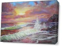 Sunset Waves - Gallery Wrap Plus
