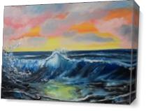 Ocean Wave As Canvas