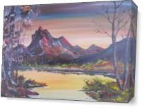 Mountain Scenery As Canvas