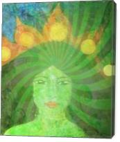 Green Tara Goddess - Gallery Wrap