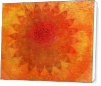 Orange Mandala Of Change - Standard Wrap
