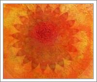 Orange Mandala Of Change - No-Wrap