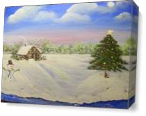 Country Christmas As Canvas
