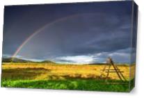 Dolne Kockovce Rainbow I As Canvas