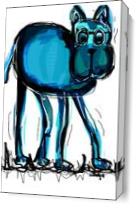 Blue Dog As Canvas