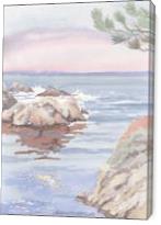 China Cove At Point Lobos - Gallery Wrap