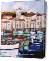 Colors And Reflections Of Cassis As Canvas