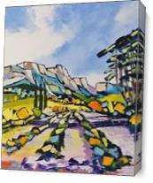 The Vineyards Of The Sainte Victoire As Canvas