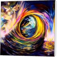 The Final Wave Lines Of Colors In Circular Spiral Motion - Standard Wrap