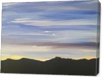 Pale Desert Sky - Gallery Wrap