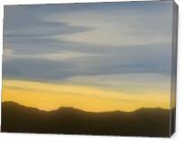 Sunset Along The Mohave - Gallery Wrap
