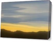 Sunset Along The Mohave - Gallery Wrap Plus