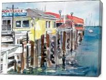 Day At The Wharf - Gallery Wrap