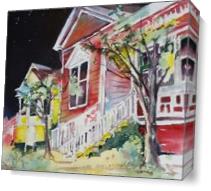 Little Italy At Night - Gallery Wrap Plus
