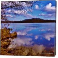 Blue Lake Clouds - Gallery Wrap