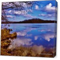 Blue Lake Clouds - Gallery Wrap Plus