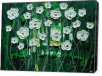 Emerald Rain Blossoms - Gallery Wrap