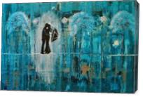 Turquoise Rain Romance - Gallery Wrap