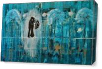 Turquoise Rain Romance - Gallery Wrap Plus