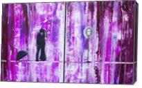 Purple Rain Romance - Gallery Wrap