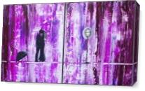 Purple Rain Romance As Canvas