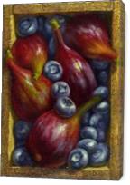 Figs And Blueberries - Gallery Wrap