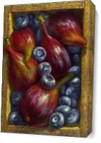 Figs And Blueberries As Canvas