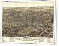 Aerial View Of Akron, Ohio (1882) - Standard Wrap