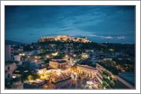 Athens Greece At Dusk - No-Wrap