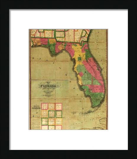 Map Of Florida (1829)