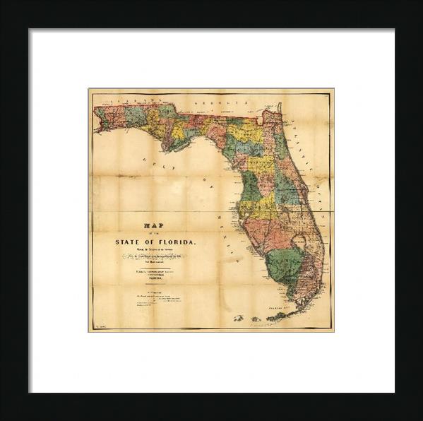 Map Of Florida (1856)