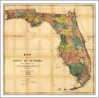 Map Of Florida (1856) - No-Wrap