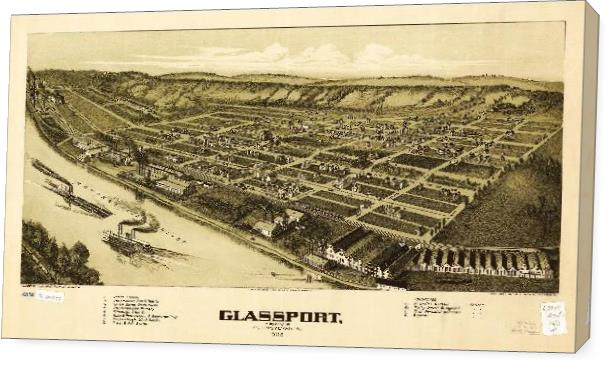 Aerial View Of Glassport, Pennsylvania (1902)