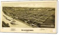 Aerial View Of Glassport, Pennsylvania (1902) - Standard Wrap