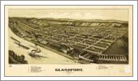 Aerial View Of Glassport, Pennsylvania (1902) - No-Wrap