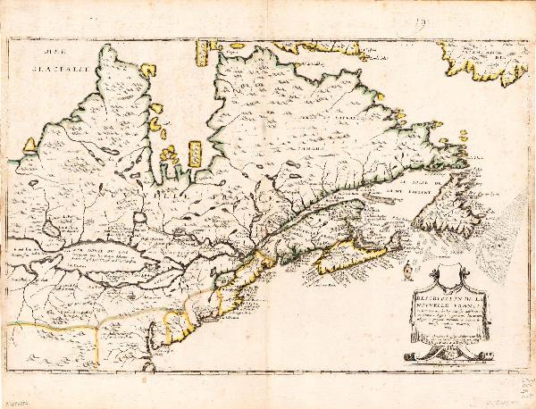 Map Of Canada (Nouvelle France) 1643