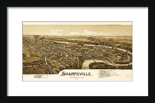 Aerial View Of Sharpsville, Pennsylvania (1901)